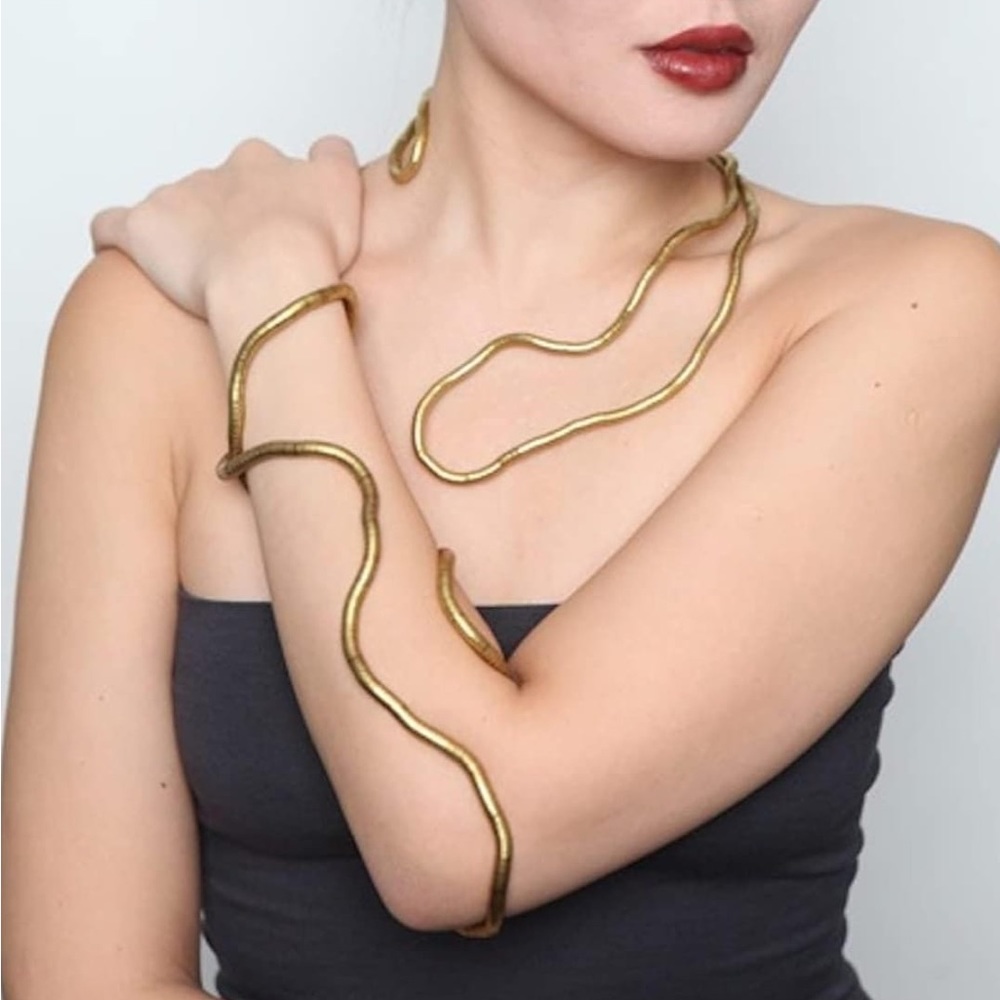 Set of (2) Bendable Convertible Snake Necklace/Bracelet (NEW)(10 Sets Available)
